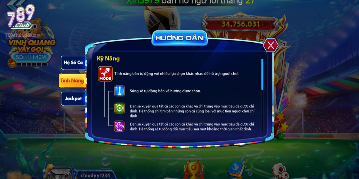 Kỹ Năng Của Súng trong Bắn Cá tại 789Club